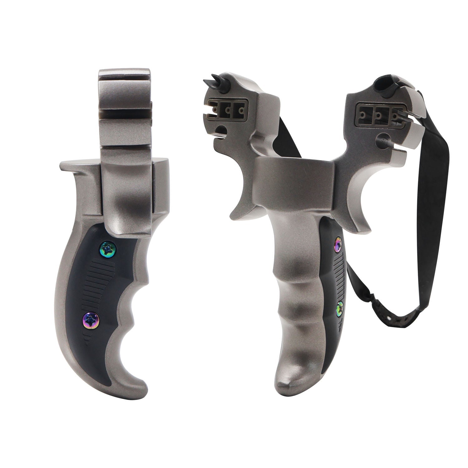 White Smoke VULCRON PRO Aluminum Alloy Multi-Function Slingshot with Premium Bow Head Design MARKSMAN
