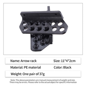 Dark Slate Gray SPG Wall-Mounted Arrow Stand – Indoor 12-Arrow Storage Rack SPG