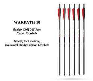 White Smoke Sanlida® Warpath 10 Straightness ±0.001 Carbon Crossbolts – 24pcs High Precision Set SANLIDA