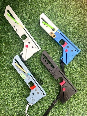 Olive Drab Mini Foldable Magic Card CrossBow INDIAN SLINGSHOT