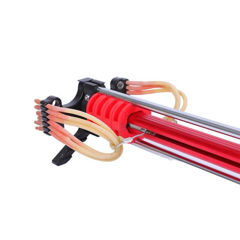 White Smoke Wild Target Scattershot Slingshot Rifle with Aluminum Alloy Frame and Ergonomic Handle MARKSMAN