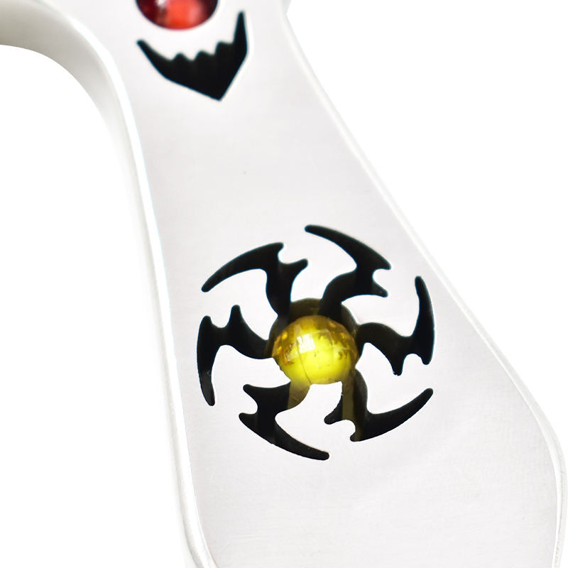 White Smoke Winged Demon Stainless Steel Slingshot MARKSMAN