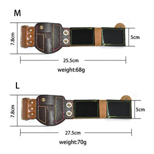 White Smoke RANGER HIDE Leather Outdoor Fishing Reel Protective Gear Wrist Strap Accessory INDIAN SLINGSHOT