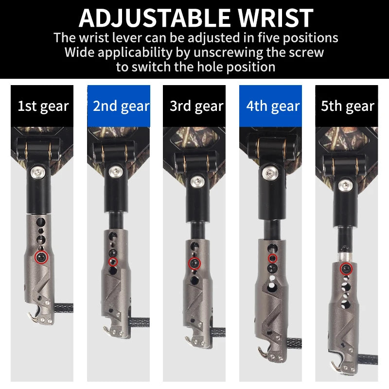 SPG Wrist Strap Release – Adjustable Metal + Leather Bow Release Aid