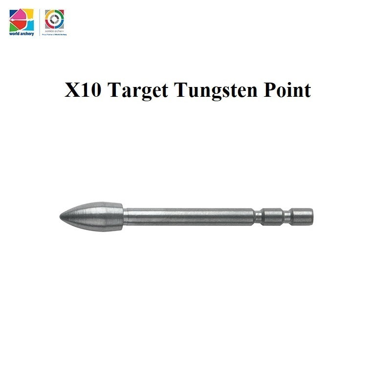 White Smoke Sanlida® X10 Target Tungsten Points – Precision Arrow Tips (12pcs) SANLIDA