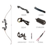 Dark Slate Gray Sanlida Archery 60" Eagle X8 Shooting  Recurve Bow Beginner Kit INDIAN SLINGSHOT