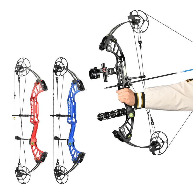 Light Gray SPG XMY Aluminum Alloy Compound Bow 29” ATA Right-Handed Adjustable SPG