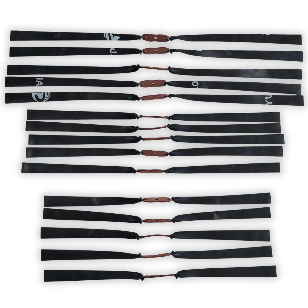 White Smoke XPULT Black Flat Rubber Band 1mm | 17cm, 20cm & 24cm XPULT