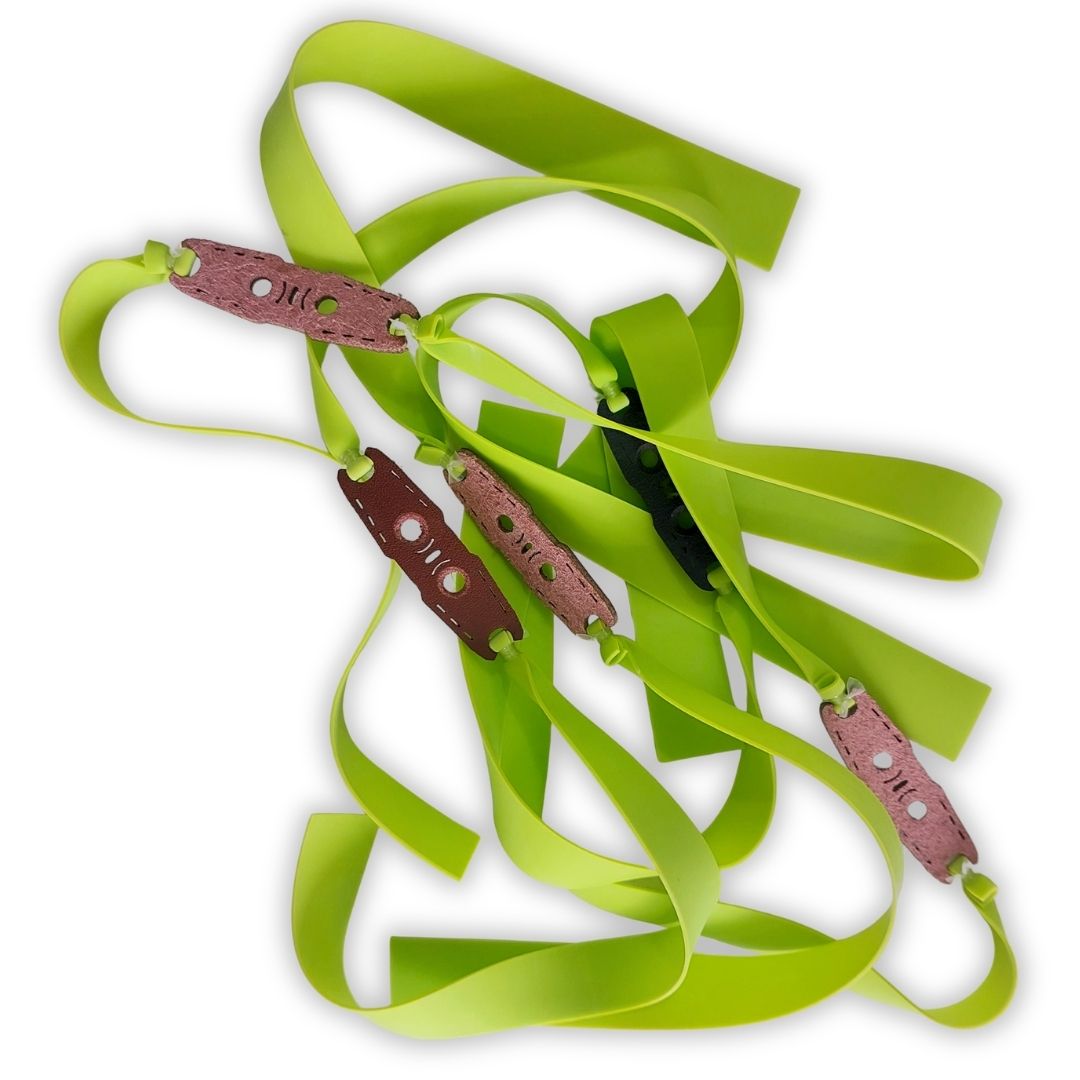 White Smoke XPULT Lime Green Flat Rubber Band 0.75mm × 20cm XPULT