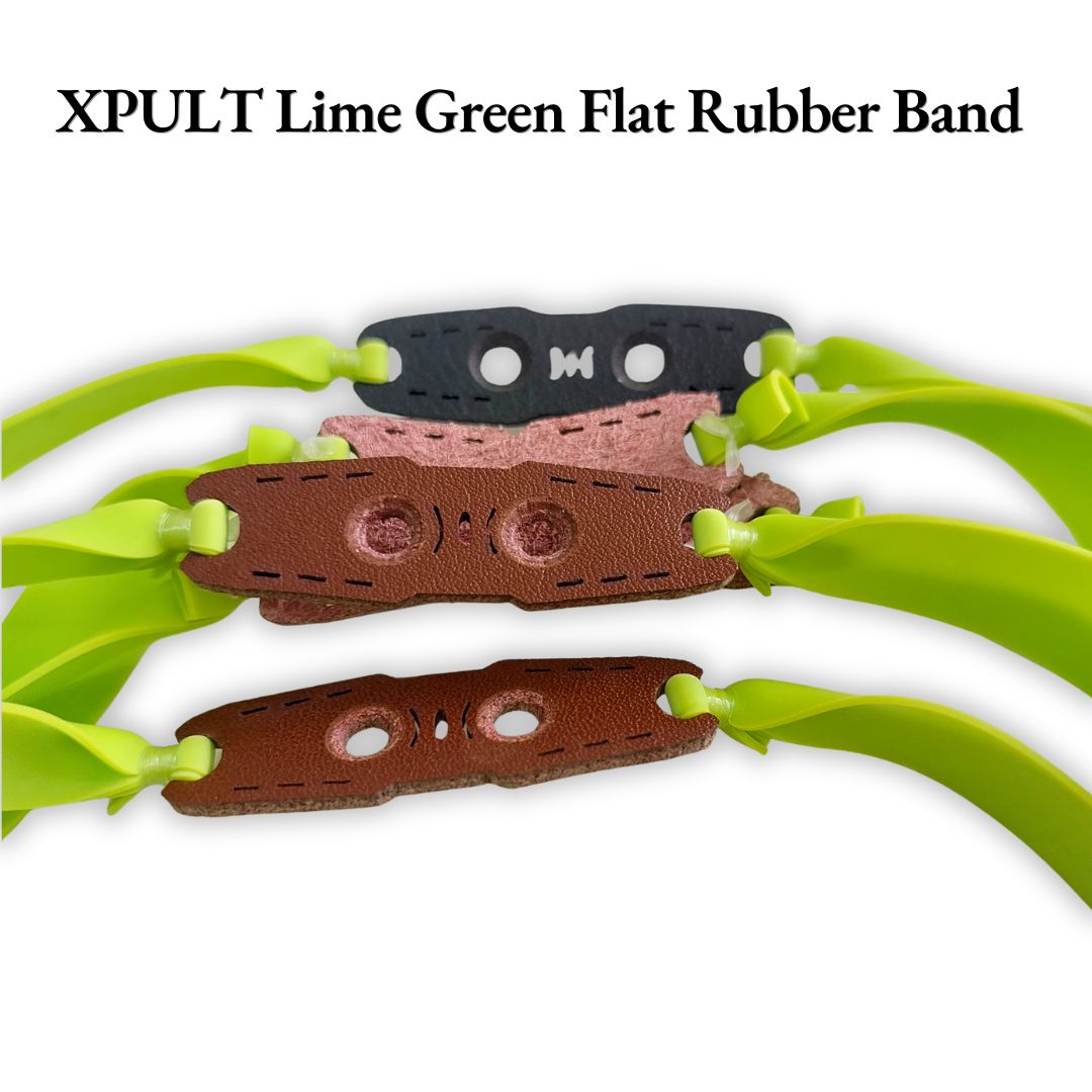 White Smoke XPULT Lime Green Flat Rubber Band 0.75mm × 20cm XPULT