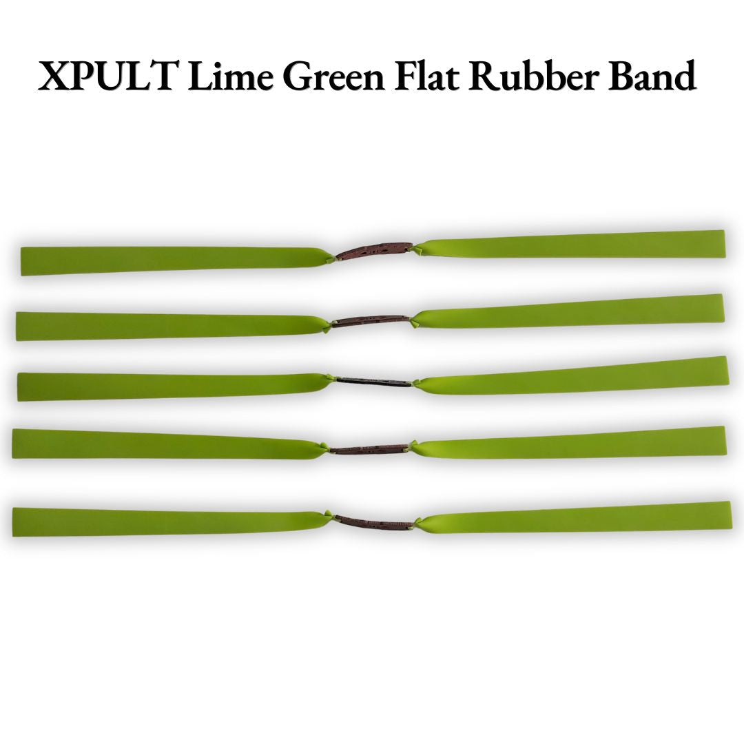 White Smoke XPULT Lime Green Flat Rubber Band 0.75mm × 20cm XPULT