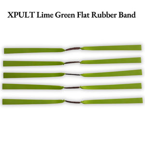 White Smoke XPULT Lime Green Flat Rubber Band 0.75mm × 20cm XPULT