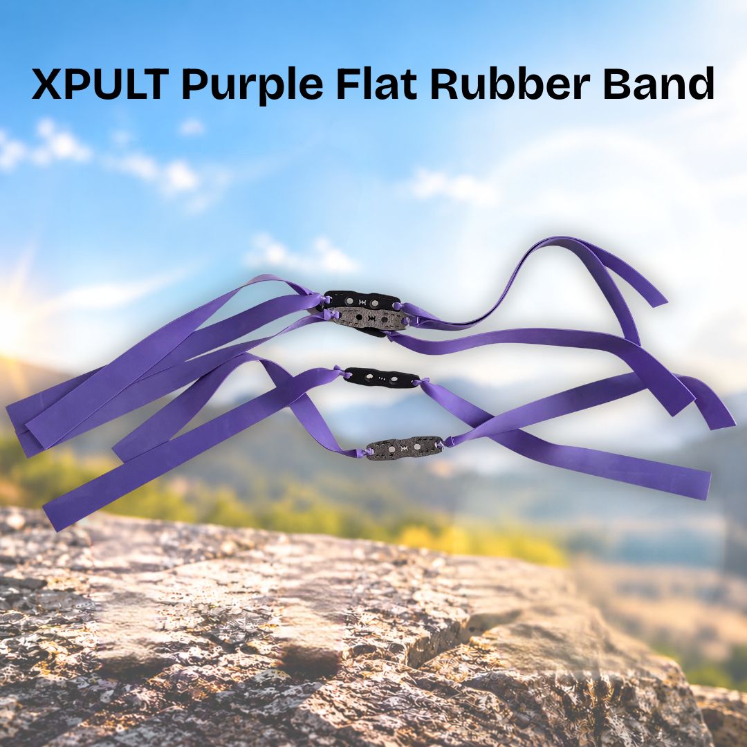 White Smoke XPULT Purple Flat Rubber Band 0.75mm × 20cm XPULT