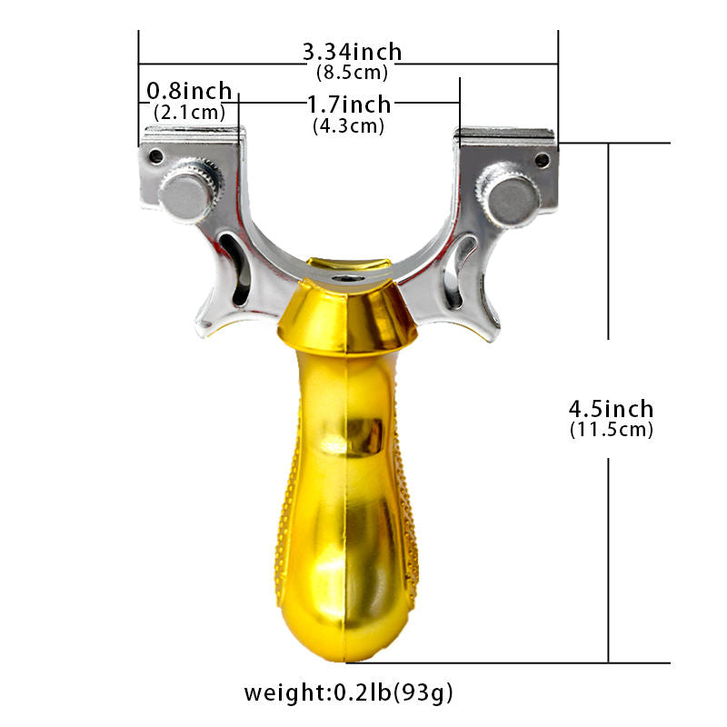 White Smoke Single Screw Yellow Portable Resin Strong Fiber Slingshot – Outdoor Recreational Sling Tool MARKSMAN