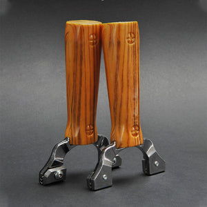 Dim Gray WOODTONE Zinc Alloy Slingshot – Imitation-Wood Ergonomic Handle INDIAN SLINGSHOT
