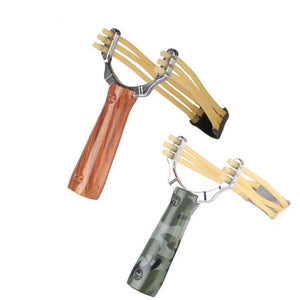 White Smoke ForestEdge Aluminium Alloy Slingshot with 6-Strand Rubber Band SLINGSTER