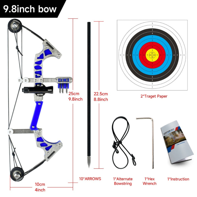 Dark Slate Gray Laser Aiming Metal Pulley Mini Compound Bow Target Shooting MARKSMAN