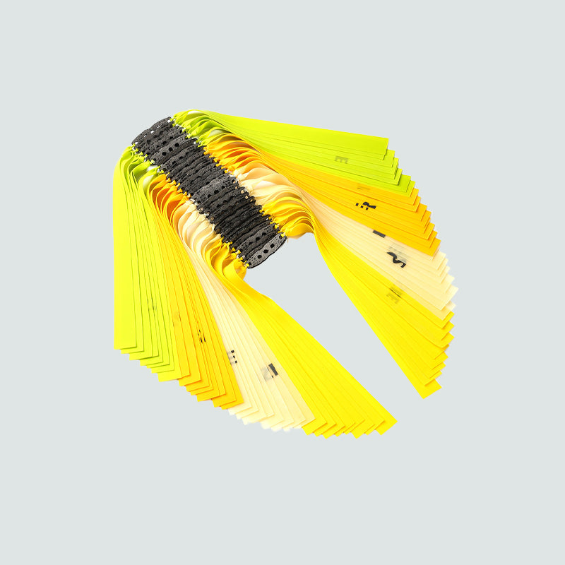 Light Gray New 24CM Length Mid Pull Rubber Band 0.55mm-1.0mm Thickness High Quality Slingshot Catapult Accessories and Replacement Flat Bands - 1 Set INDIAN SLINGSHOT