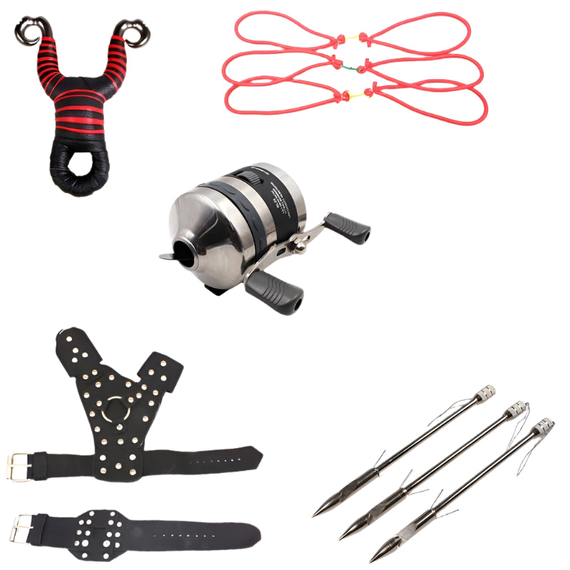 Light Pink Marksman® High Quality Fishing Slingshot Combo Set Outdoor Fishing Catapult with all Accessories MARKSMAN