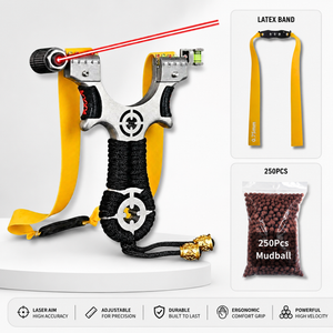 White Smoke Bullseye Compact Alloy Slingshot | Anti-Slip Rope Handle for Outdoor Practice & Educational Use MARKSMAN