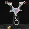 Black Flying Star Butterfly Stainless Steel Slingshot MARKSMAN