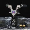 Black Flying Star Butterfly Stainless Steel Slingshot MARKSMAN