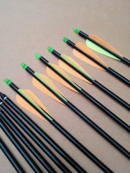 Dark Gray Junxing JX030F Fiberglass Arrow For Outdoor Target Shooting INDIAN SLINGSHOT