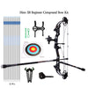 Antique White Sanlida Archery Hero X8 Beginner Target Compound Bow Pro Kit INDIAN SLINGSHOT