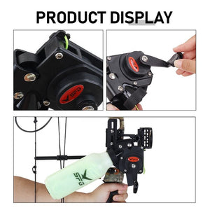 Gray SPG Compound Bow Fishing Reel Rope Pot SPG