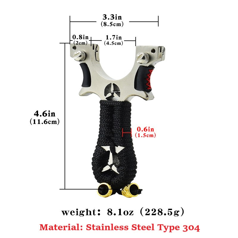Black Marksman® Flying Bird Mercedes Benz Premium Stainless Steel Slingshot | Different Thickness Options MARKSMAN