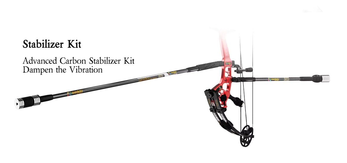 Thistle Sanlida® Hero 10 II Target Full Module Compound Bow Kit - Red Edition SANLIDA