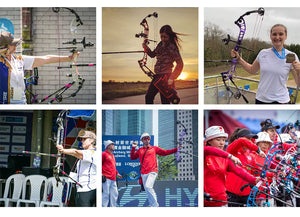 Dark Gray Sanlida® Hero 10 II Target Full Module Compound Bow Kit - Red Edition SANLIDA