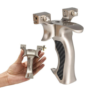 Rosy Brown Professional Olympic Alloy Slingshot For Outdoor Target Shooting INDIAN SLINGSHOT