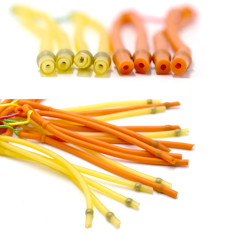 Goldenrod High Quality Powerful Slingshot Fish Rubber Band Yellow and Orange Outdoor Shooting Slingshot Accessory Tool INDIAN SLINGSHOT