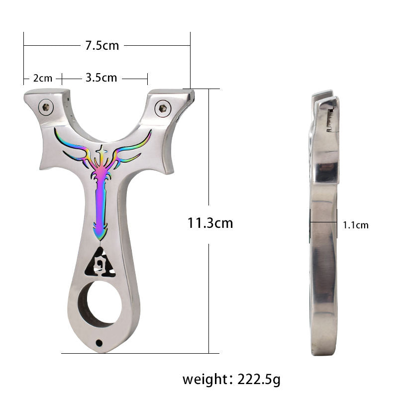 Gray Sword Horn – Professional Powerful Stainless Steel Slingshot for Outdoor Shooting, Competition & Sports INDIAN SLINGSHOT