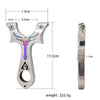 Light Gray Sword Horn – Professional Powerful Stainless Steel Slingshot for Outdoor Shooting, Competition & Sports INDIAN SLINGSHOT