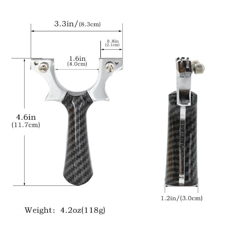 Dark Slate Gray Black Pattern Resin Slingshot For Outdoor Target Shooting INDIAN SLINGSHOT