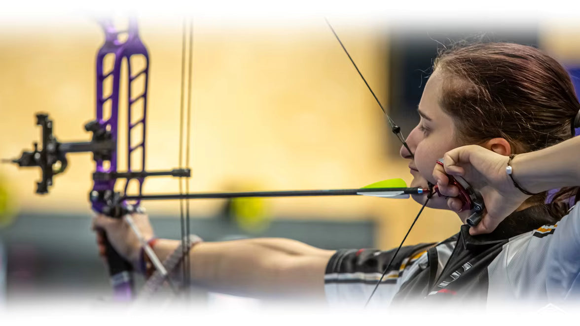 Tan Sanlida® Hero 10 II Target Full Module Compound Bow Kit - Red Edition SANLIDA