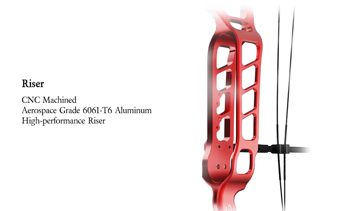 Maroon Sanlida® Hero 10 II Target Full Module Compound Bow Kit - Red Edition SANLIDA