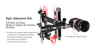 Thistle Sanlida® Hero 10 II Target Full Module Compound Bow Kit - Red Edition SANLIDA