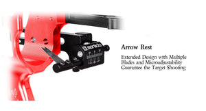 Black Sanlida® Hero 10 II Target Full Module Compound Bow Kit - Red Edition SANLIDA