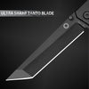 Dark Slate Gray Stainless Steel Slingshot with Pocket Folding Knife MARKSMAN