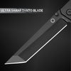 Dark Slate Gray Stainless Steel Slingshot with Pocket Folding Knife MARKSMAN
