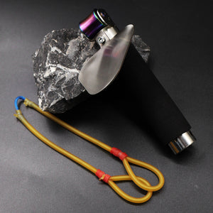 Dark Slate Gray Stainless Steel ViperGrip Pulley Design Slingshot MARKSMAN