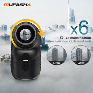 Light Gray Mufasha Laser Range Finder 500-900 Yards Distance MUFASHA