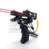 Dark Slate Gray Police Dog Green / Red Laser Outdoor Target Shooting Powerful Folding Wrist Slingshot MARKSMAN