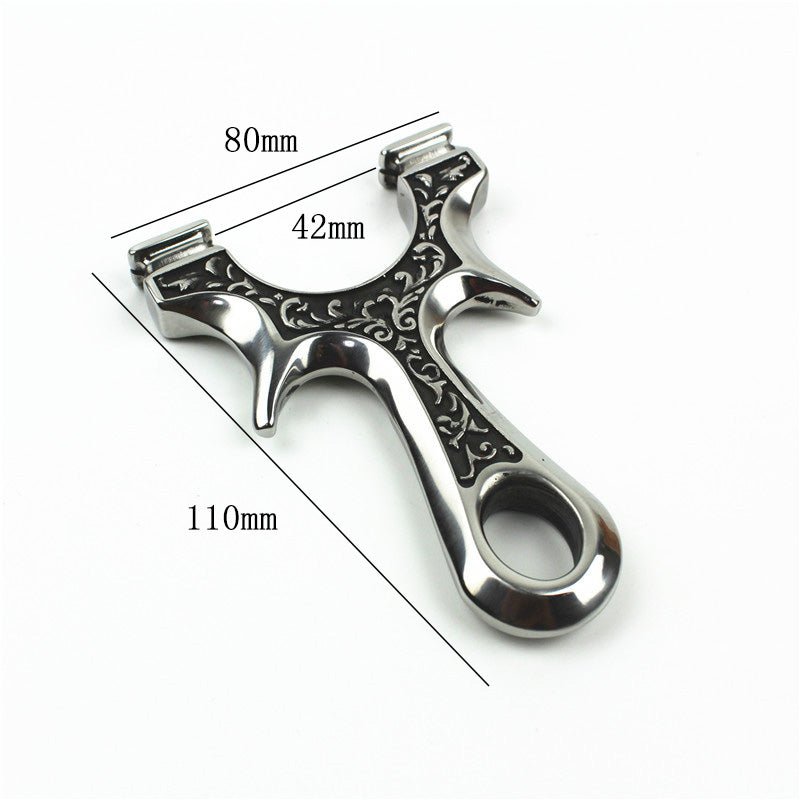 Dark Slate Gray New Titanium Steel Slingshot Marble Outdoor Target Shooting High Power Catapult MARKSMAN