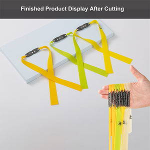 Light Gray Precise Multicolor Elastic Flat Rubber Band 0.4mm-1.0mm Thickness INDIAN SLINGSHOT