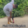 Dark Slate Gray Powerful Metal Slingshot Rifle With 8 Strand Round Rubber Band For Outdoor Target Shooting INDIAN SLINGSHOT