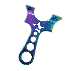 White Smoke Grilled Blue Stainless Slingshot INDIAN SLINGSHOT